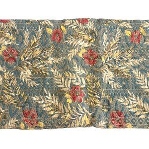 Pottery Barn Floral Quilted Pillow Sham 16" X 26" Cotton/Polyester Blend